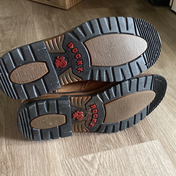 Rocky Tan Leather Western Boots - Picture 6 of 8